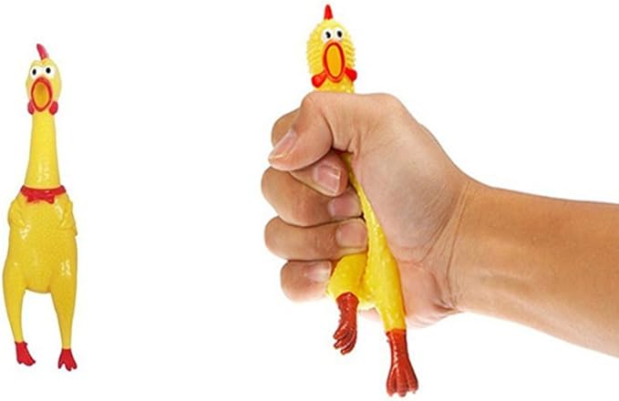 small rubber chicken