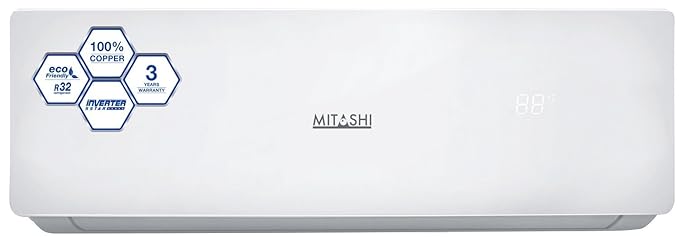 Mitashi 1.0 Ton 5 Star Inverter Split AC (Copper, MiSAC105INv35, White)