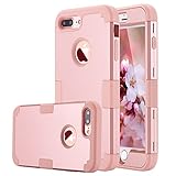 LONTECT case-01g iPhone 7 Plus Case Hybrid Heavy Duty Shockproof Full-Body Protective Case with Dual Layer (Wireless Phone Accessory)