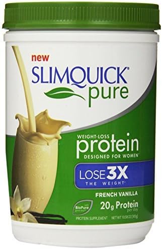 SLIMQUICK Pure Protein Powder, Vanilla, 300 Gram by SLIMQUICK Pure