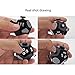 Hongyee Fidget Cube，Decompression Cube Relieves Anxiety Stress Children Teens Adults,Easy to Carry Use (Black)