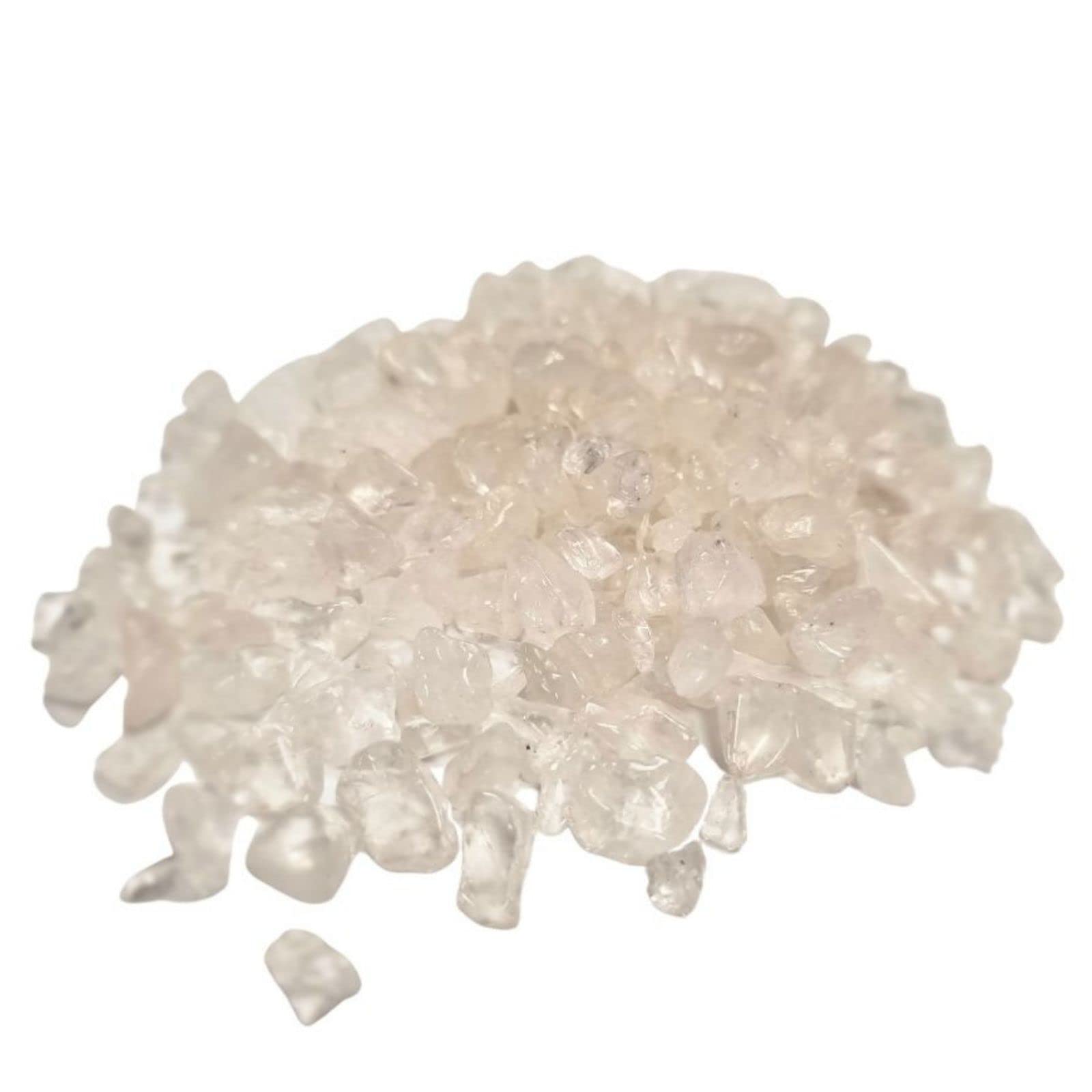 Healing Crystals Tumbled Chips, Crushed Crystal Gemstone for Crafts (Clear Quartz)