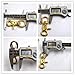 Okones Pack of 4,4/5''Eye Diameter,2-2-3'' Overall Length,Solid Brass Lobster Clasps Oval Swivel Trigger Clips Hooks for Straps Bags Belting leathercraft(2-2/3'')