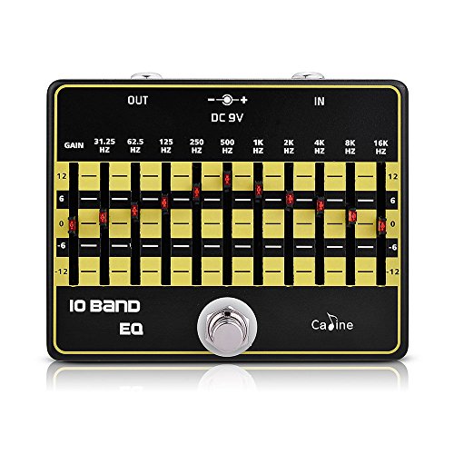 Foxpic Caline CP-24 10-Band EQ Equalizer Guitar Effect Pedal Aluminum Alloy True Bypass