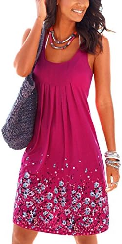 Pleated Summer Midi Dress A-line Dresses for Women Casual Party Sleeveless