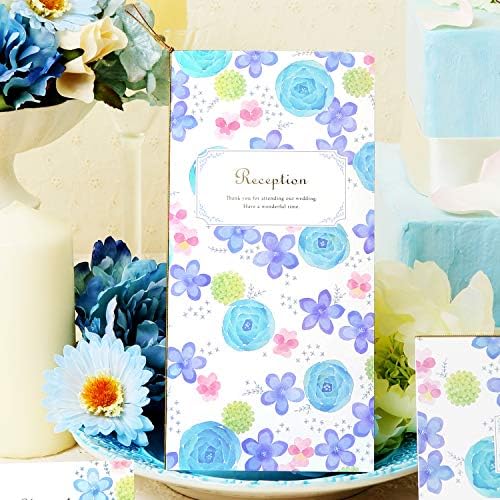 席次表 手作りキット フローラル 10枚 セット ブルー ワイド Mediasfera Rs