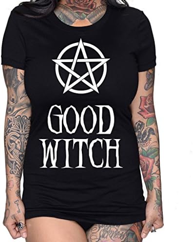 Women's Rudechix Good Witch T-Shirt Black S