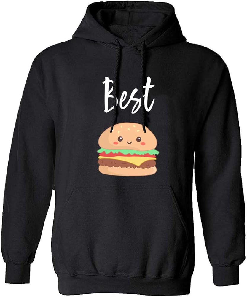 Amazon.com: Matching BFF Hoodies Best Friend Hoodies for 2 Matching Burger & Fries Set Hoodies 