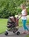 Pet Gear No-Zip Special Edition Pet Stroller, Espresso