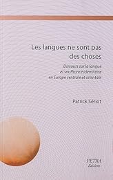Les  langues ne sont pas des choses