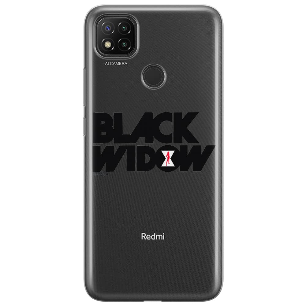 ERT GROUP mobile phone case for Xiaomi REDMI 9C original and officially Licensed Marvel pattern Black Widow 010 optimally adapted to the shape of the mobile phone, partially transparent