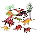 88Pcs Kids Dinosaur Toy Kit Including Assorted Mini Figures, Stamps, Masks, Dinosaur Eggs, Sticker Tattoos and More for Dinosaur Party Supplies
