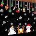 Xiting Christmas Wall Stickers Living Room Xmas Santa Claus Snowman Elk Wall Stickers Bedroom Window Decor Retail Store/Coffee House/Restaurant/Supermarket/Dress Shop