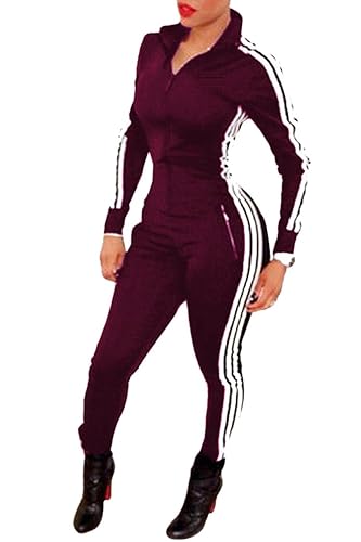 Bodycon4U Women Zipper Spandex Zentai Long Sleeve Unitard Bodysuit