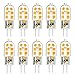 KingSo G4 LED Bulb 10 Pack, Bi-pin G4 Base 10~20W Halogen Bulb Replacement, AC/DC 12 Volt 3000K - Warm White primary
