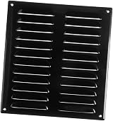 EUROPLAST 260x280mm Black Metal Air Vent Grille Cover with Insect Mesh
