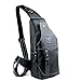 RS Men's Genuine Leather Sling Bags Chest Shoulder Bag Crossbody Satchel Backpack