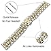TRUMiRR Galaxy Watch 46mm Watchband, 22mm Quick Release Watch Band Stainless Steel Butterfly Buckle Strap for Samsung Gear S3 Classic Frontier,Gear 2 R380 R381 R382, Moto 360 2 46mm Smart Watch