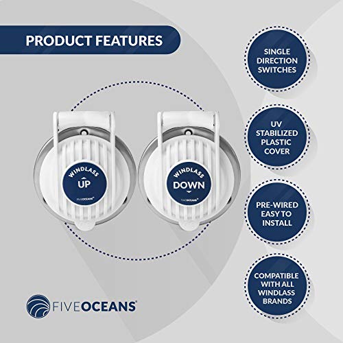Five Oceans Anchor Windlass Deck Foot Switch Up/Down, Single Direction