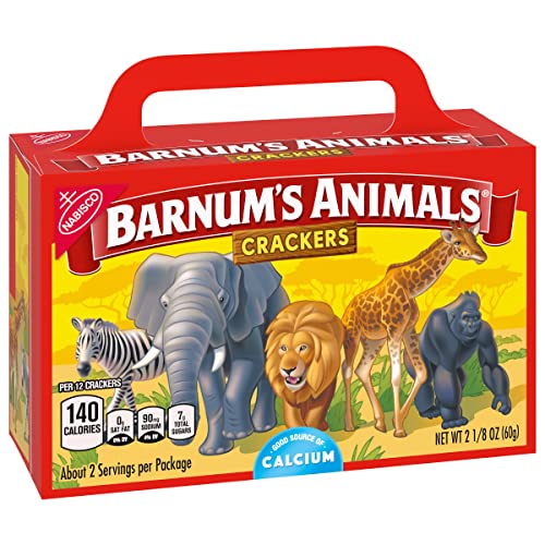 BARNUM’S ORIGINAL ANIMAL CRACKERS, KIDS SNACKS, 2.13 OZ BOX
