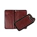 Case for Samsung S3,xhorizon TM FLK Premium Leather Folio Wallet Magnetic Wristlet Purse Soft Flip Multiple Card Slots Case for Samsung Galaxy S3 i9300 (Coffee)