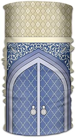 YDTJAKKJJ Medieval Door With Ottoman Architecture Persian Influences Arabic Culture Design Unisex Outdoor Headwear Headscarf Sports Headbands