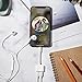 Headphone Adapter,2 in 1 Audio Jack+Charge Converter Earphone Adaptor for Phone X/Xs/Xs Max/XR Phone 8/8Plus 7/7 Plus Accessories Headphone Cable Splitter Audio Headphone Cable Earbud Adapter-Whitethumb 2