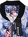 Allegra K Women's Stand Collar Zip Up Floral Print Bomber Jacket Large Blue