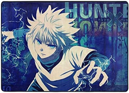 Hunter X Hunter Killua Super Soft Non-Slip Area Rugs Living Room Carpet Bedroom Rug 80x 58 Inch