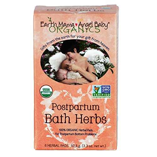 Earth Mama Herbal Sitz Bath | Pregnancy & Postpartum Essentials, Soothing Sitz Bath for Hemorrhoids with Witch Hazel, & Calendula, 6-Count