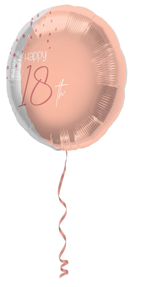 PDL Folat Elegant Lush Blush 67718 Foil Balloon 18 Years 45 cm Transparent