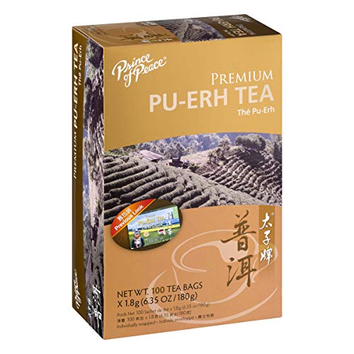 Prince of Peace Premium PuErh Tea with 100 Tea Bags 3 Pack Top