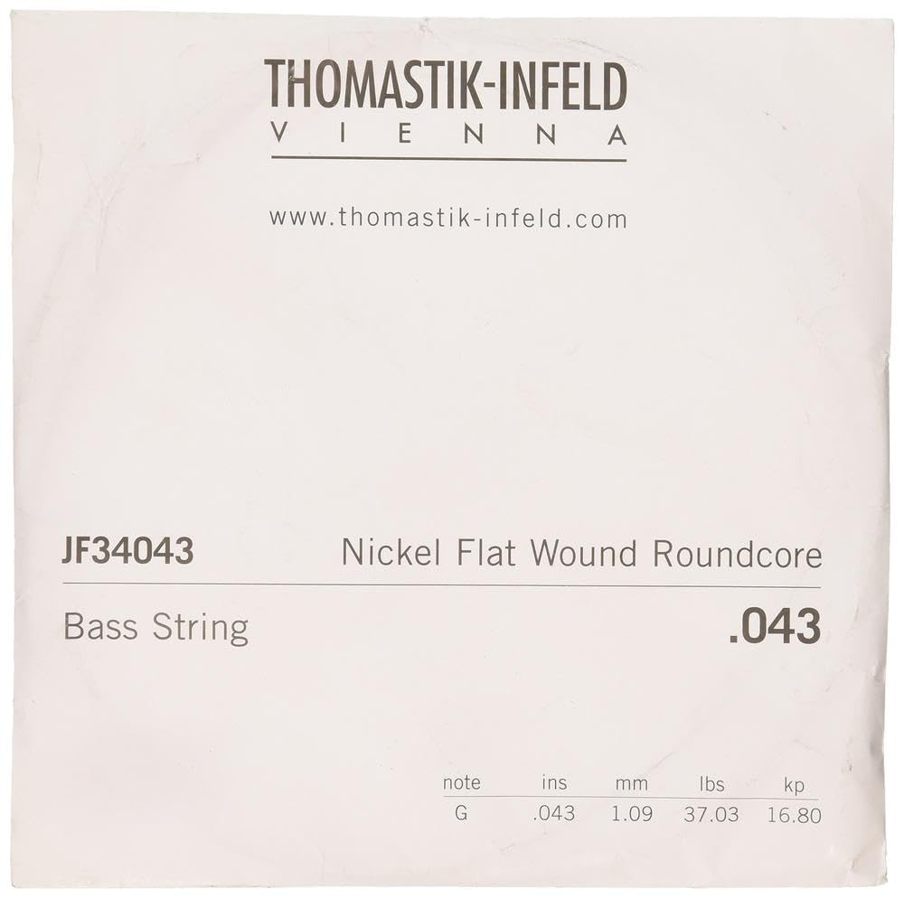 Thomastik-Infeld Flat Wound Electric Bass - JF34043 - G-String – Jazz Bass Long Scale 34", Gauge .043