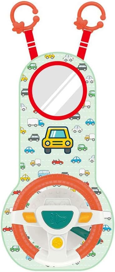 Jouet De Volant De Siege Arriere De Voiture De Bebe Avec Son Leger Jouet De Simulation De Roue De Conduite Pour Bebe Amazon Fr Cuisine Maison