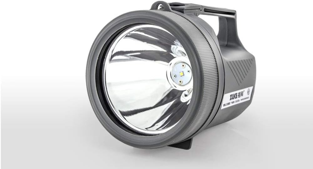 LED Searchlight Rechargeable, Long Range 5W Explosion-Proof Light Waterproof Flashlight for Hiking Home and More, USB Cable Included