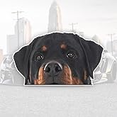 2PCS Rottweiler Vinyl Decal 5.91"x3.54", Powerful Guard Dog Sticker for Car, Truck, Laptop, Window, Bold Canine Decor |#DK158