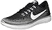 Nike Mens Free Rn Distance Running Shoe (9.5 D (M) US, Black/White/Dark Grey/Wolf Grey)