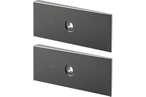 WMJNH 4° 2" Wide Steel Suspension Axle Leaf Spring Shims, 2 Pcs Pinion Angle Shims, Black