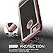 Slim iPhone 7 Case, GeekZone Hybrid Shockproof [Drop Protection] Phone Cover Soft TPU Bumper Hard PC Case Anti-slip Matte Stripe Designed Protective Case Cover for iPhone 7 [4.7 inch] (Rose Gold)