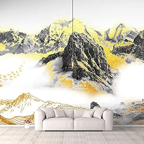Wall Murals for Bedroom Traditional Chinese Landscape View Large Removable Wallpaper Peel and Stick Wall Stickers - 66x96 inches