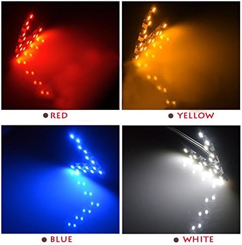 SINEDY LED Arrow Panel 14 SMD Car Rear View Mirror Indicator Turn Signal Light White Shining Brightly