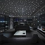 DEESEE(TM) NewWall Stickers104/407Pcs Glow In The Dark Star Round Dot Luminous Kids Room DecorWallpaper Party Home Decor (407Pcs)