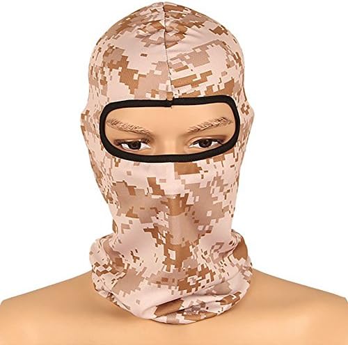 Savanaha Balaclava Ski Mask Neck Warmer Motorcycle Face Mask Tactical Windproof Ninjia Mask Snowboarding Headgear for Outdoor Camping Cycling Climbing(Desert Camo)