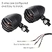 2PCS Heavy Duty Aluminum Motorcycle Turn Signal Light Lndicator Halogen Grill Amber Bulb Bullet Motorbike For Harley Kawasaki Yamaha KTM Dyna Chopper Sportster Cafe Racer Honda Suzuki BMW Parts(Black)