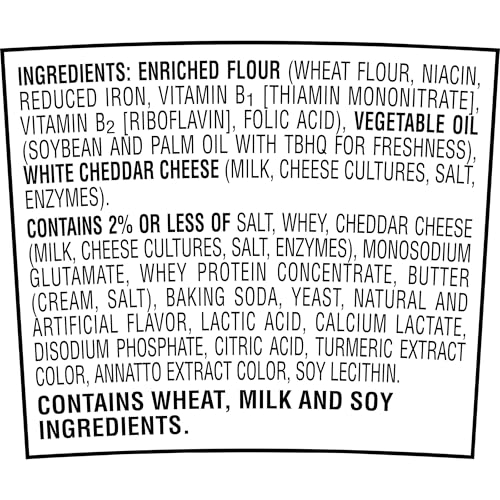 CHEEZ-IT BAKED SNACK CHEESE CRACKERS IN A CUP, WHITE CHEDDAR, SINGLE SERVE, 2.2 OZ