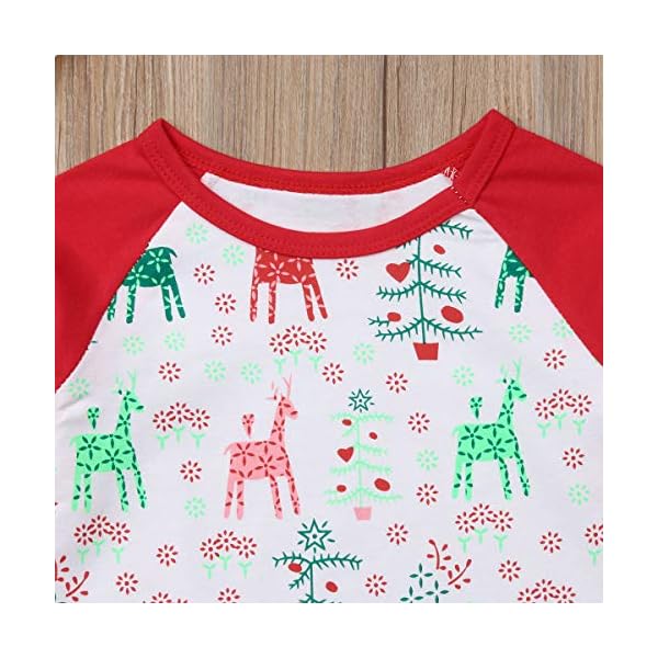 VISGOGO Christmas Kids Toddler Baby Girl Boy Long Sleeve T-Shirt Prints Top Blouse - Image 5