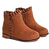 CIXVXCI Girls Boots Fashion Ankle Boots for Girls Short Booties for Toddler/Little Kids