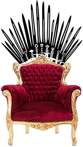 LLHLLH Game of Thrones Wall Stickers Creative Art Mural Iron Throne Sticker Home Decal Bathroom Toilet Decoration 57X49CM