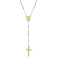 Supcare Rosary Necklace Catholic And Christian Symbols Crucifix Pendant Durable Stainless Steel Chain,Customized (with Gift Packing)