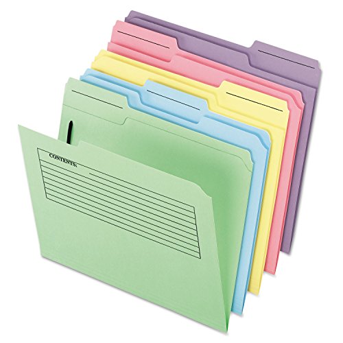 Pendaflex 45270 Printed Notes Folders with Fastener, 1/3 Cut Top Tab, Letter, A…